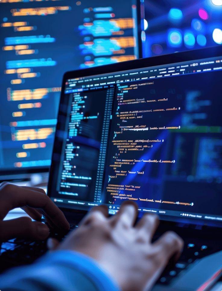 Mobile app development process showing collaborative team environment